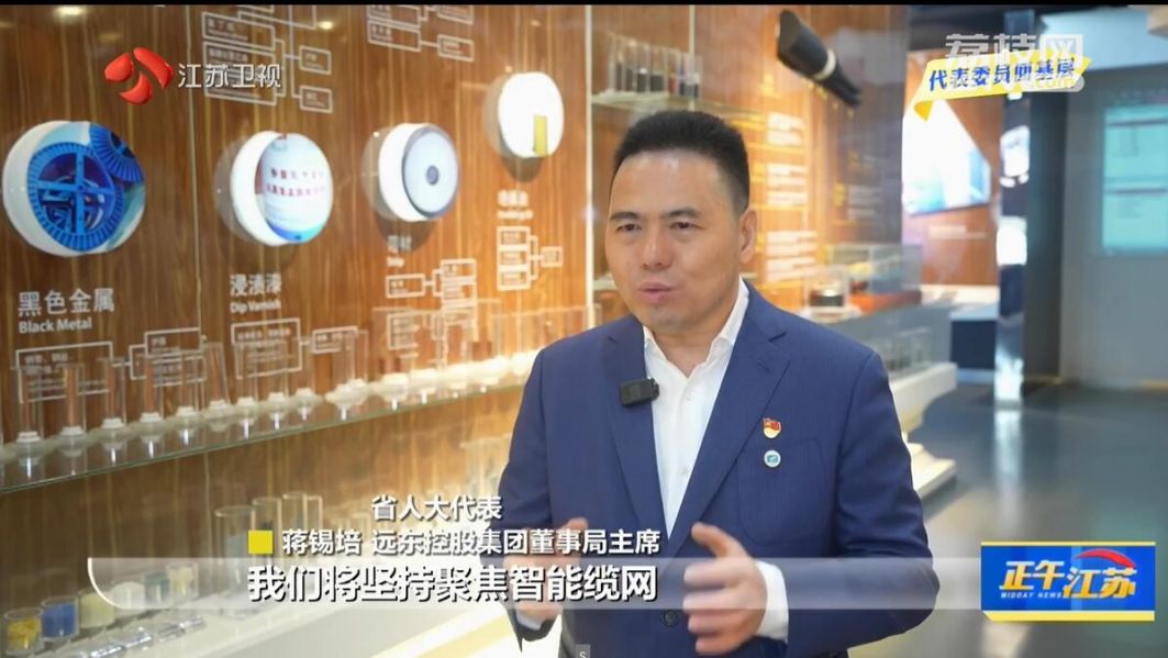 江苏卫视全聚焦 | 蒋锡培：积极探索数智转型 构筑产...